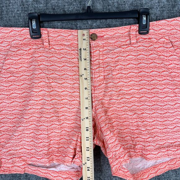 Old Navy Shorts Womens 14 Orange Goldfish Chino 7 Inseam Cotton Prep Casual - Picture 8 of 10